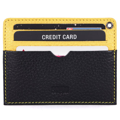 Card Holder - Mosaic - Black/Yellow