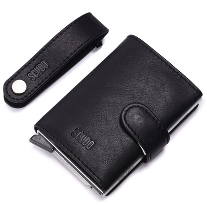Gift Set - Slim Wallet & Key Organizer - Classic - Black